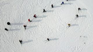 Kayaklı koşu takımı Nemrut Dağı'nda antrenman yapıyor
