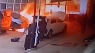 Aydın'da LPG dönüşümü yapan iş yerinde patlama