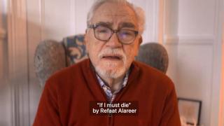 İskoç aktör Brian Cox Gazzeli şairin şiirini seslendirdi