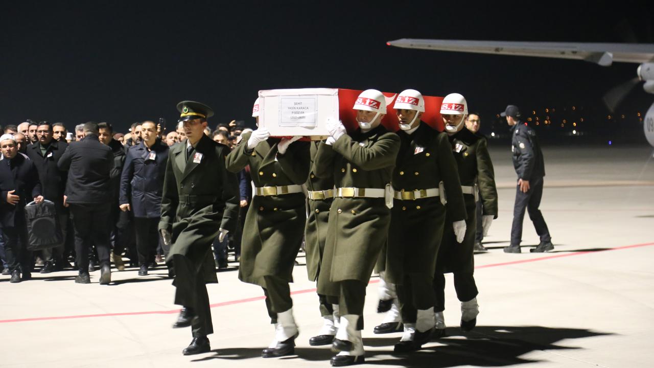 Şehit Er Yasin Karaca’nın naaşı memleketi Tokat’ta