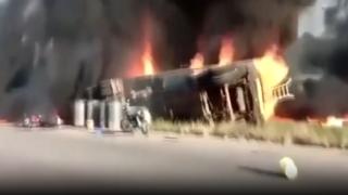 Liberya'da akaryakıt tankeri patladı: 40 ölü