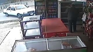 Acemi şoför büfeye daldı