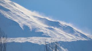 Ağrı Dağı'nda fırtına etkili oldu