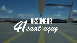 AKSUNGUR milli motoruyla 41 saatlik uçuşunu tamamladı