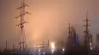 Rusya'da petrol rafinerisinde patlama