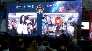 Astronot Alper Gezeravcı uzaydan Samsun'a bağlandı