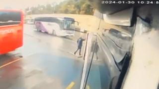 15 Temmuz Demokrasi Otogarı'nda iki otobüs böyle çarpıştı