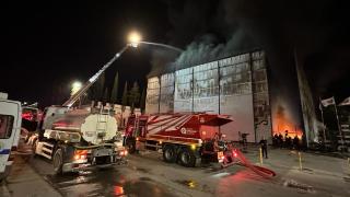 Antalya'da tersanede yangın