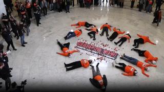 ABD Kongre binasında 'Gazze'de acil ateşkes' gösterisi