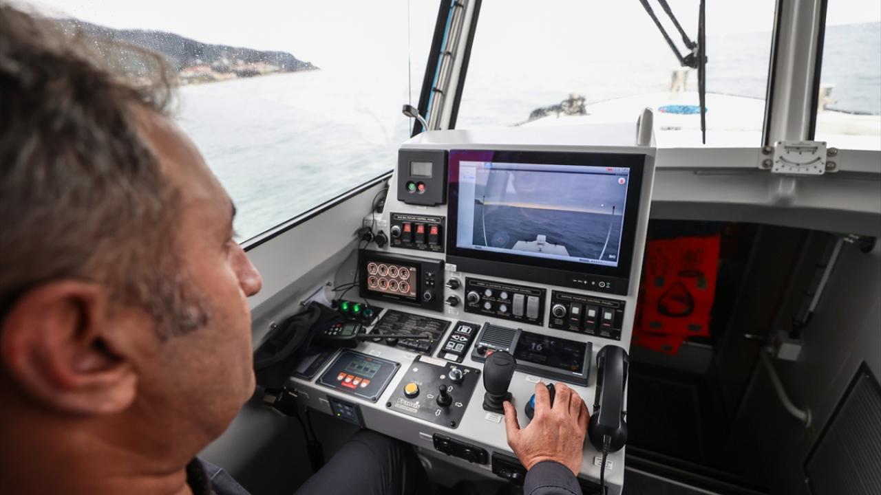 "İnsansız Su Altı Robotu"nun çalışmalarını görüntülendi