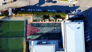 Öğrencilerden Filistin'e destek için bayraklı koreografi