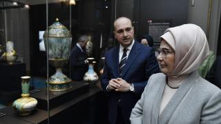 Emine Erdoğan restore edilen Ankara Palas'ı ziyaret etti