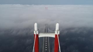 '1915 Çanakkale Köprüsü' sis altında kaldı