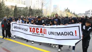 Azerbaycan'da Hocalı Katliamı'nın kurbanları anılıyor