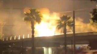 Antalya’da tramvay hattına yıldırım düştü