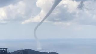 Alanya'da hortum meydana geldi