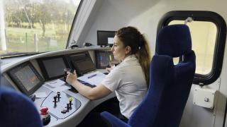 Halkalı-Kapıkule hattının tek kadın makinisti