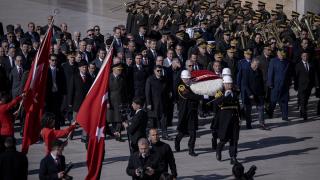 Çanakkale Zaferi'nin yıl dönümü dolayısıyla Anıtkabir'de tören düzenlendi