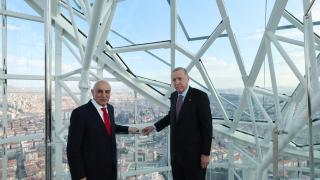 Cumhurbaşkanı Erdoğan, Atatürk Cumhuriyet Kulesi'nde inceleme yaptı