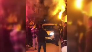 Karabük'te ihbara giden polislere sürpriz kutlama