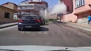 Bursa'da özel halk otobüsünün motor kısmında patlama