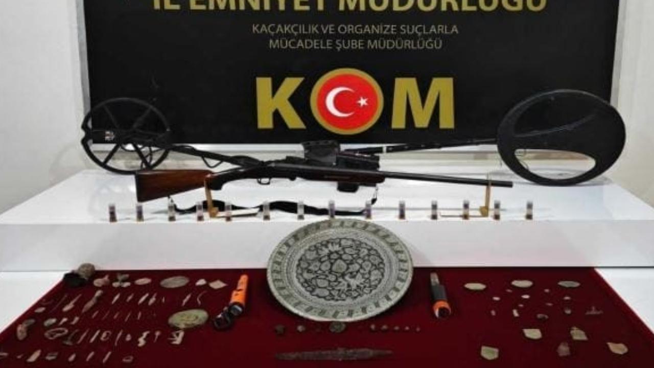 Erzincan'da define avcısı yakalandı