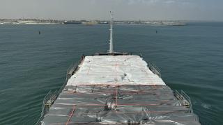 Hızlı çekimle Türkiye'nin "9. İyilik Gemisi"nin yolculuğu