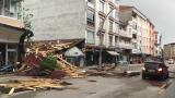 Samsun'da fırtına çatıları uçurdu