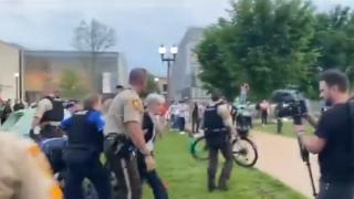 ABD'de başkan adayı Jill Stein'a Filistin eyleminde kelepçeli gözaltı