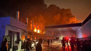 Adana'da motosiklet üretim tesisinde yangın