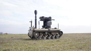 İnsansız kara aracı BARKAN, yeni silahıyla sahada