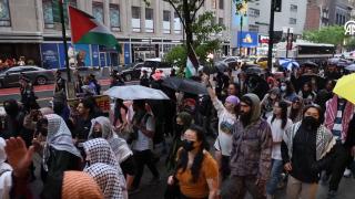 New York'ta binlerce kişi, Filistin için yürüdü
