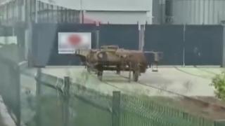 Tekirdağ'da boş yük vagonu limana girdi