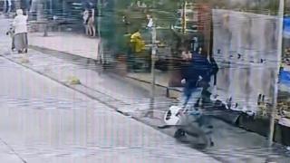 Pitbull cinsi köpek çevredekilere saldırdı