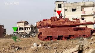 Kassam Tugayları İsrail tankını böyle hedef aldı