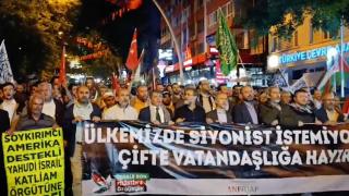 Ankara'da Gazze'ye destek yürüyüşü