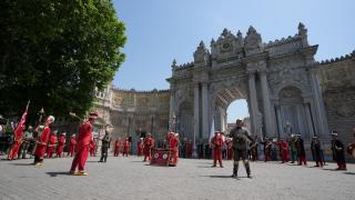 Mehteran Birliği yaz dönemi gösterileri Dolmabahçe'de başladı