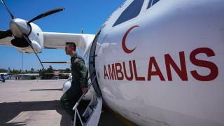 Hava Kuvvetleri Komutanlığının gökyüzündeki hastaneleri 7/24 nöbette