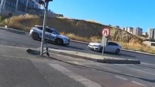 Korsan taksiyle polis aracı çarpıştı, sürücüye ceza yağdı