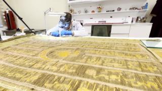 Koruma altında tutulan Osmanlı sancağı restore ediliyor