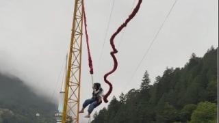 Uzungöl'de korkutan kaza: İnsan sapanının halatı böyle koptu