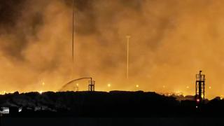 Aydın'da kağıt fabrikasındaki yangına müdahale sürüyor