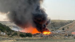 Ankara'da geri dönüşüm tesisinde yangın