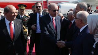 Cumhurbaşkanı Erdoğan KKTC'de