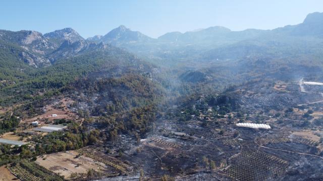 Antalya'da ormanlık alanda çıkan yangın kontrol altına alındı