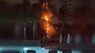 Antalya'da ağaca yıldırım düştü