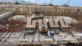 Akkuyu NGS'nin üçüncü ünitesinde pompa istasyonu temel plakasına beton döküldü