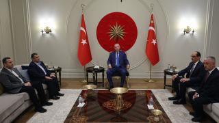 Cumhurbaşkanı Erdoğan, İsmail Haniye'nin oğullarını kabul etti