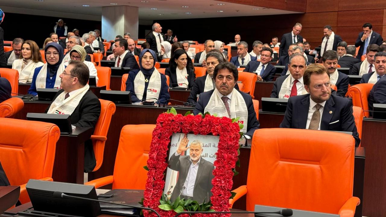 TBMM'deki Gazze özel oturumunda şehit Haniye anıldı