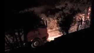 Bozcaada'da şüphelinin otluk alanı ateşe verdiği anlar kamerada